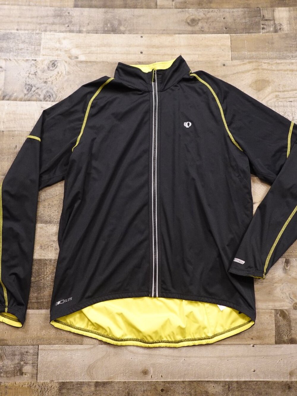 Pearl Izumi ELITE Reversible Softshell Jacket Men’s XXL Black Yellow Cycling
